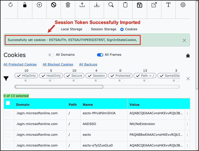 Injecting Stolen Cookies